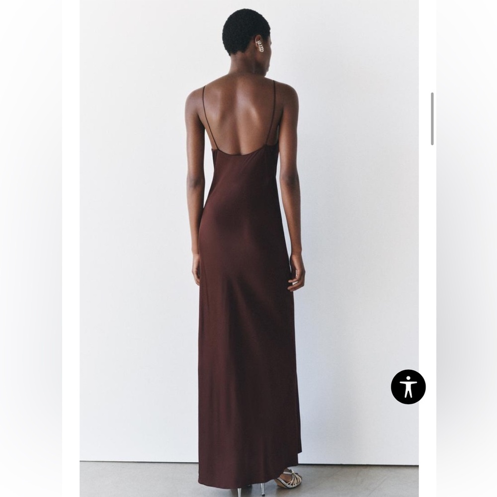 Zara LACE SLIP DRESS ZW COLLECTION $109.00 Size Medium NWT - Picture 3 of 13
